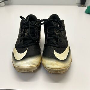 Nike Vapor Baseball Cleats Shoes Black White  A07945 003 FASTFLEX  Size 7 mens